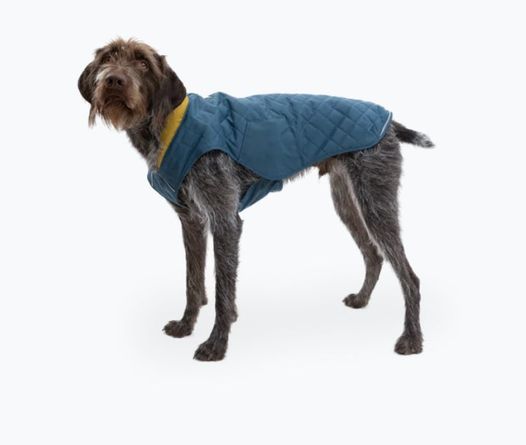 Ruffwear Stumptown Quilted Dog Coat-Orion Blue