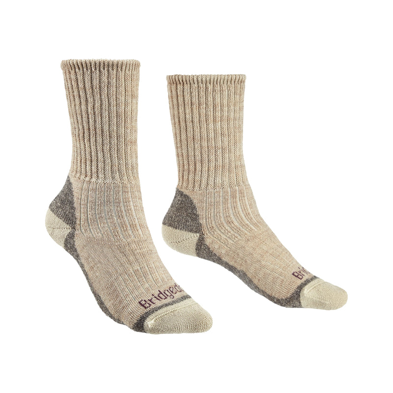 Bridgedale Women's Midweight Merino Comfort Boot Socks-Natural