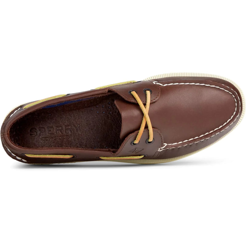 Sperry Men's Authentic Original 2-Eye Leather Boat Shoe-Brown