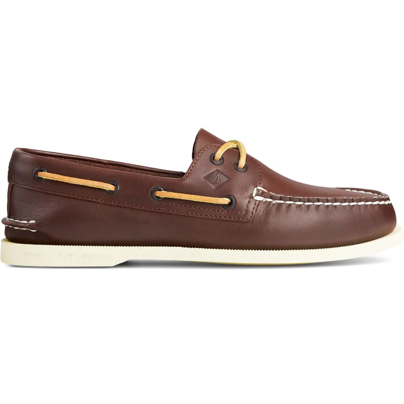 Sperry Men's Authentic Original 2-Eye Leather Boat Shoe-Brown
