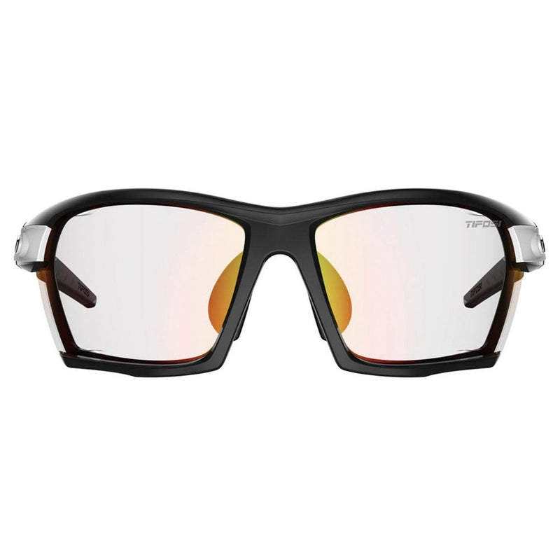 Tifosi Kilo Clarion Red Fototec Single Lens Sunglasses-Black/White/Clarion Red Fototec