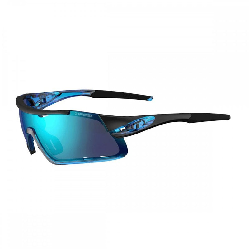 Tifosi Davos Interchangeable Clarion Lens Sunglasses-Crystal Blue/Clarion Blue