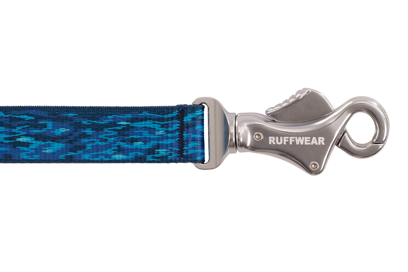 Ruffwear Flat Out Adjustable Dog Leash-Oceanic Distortion