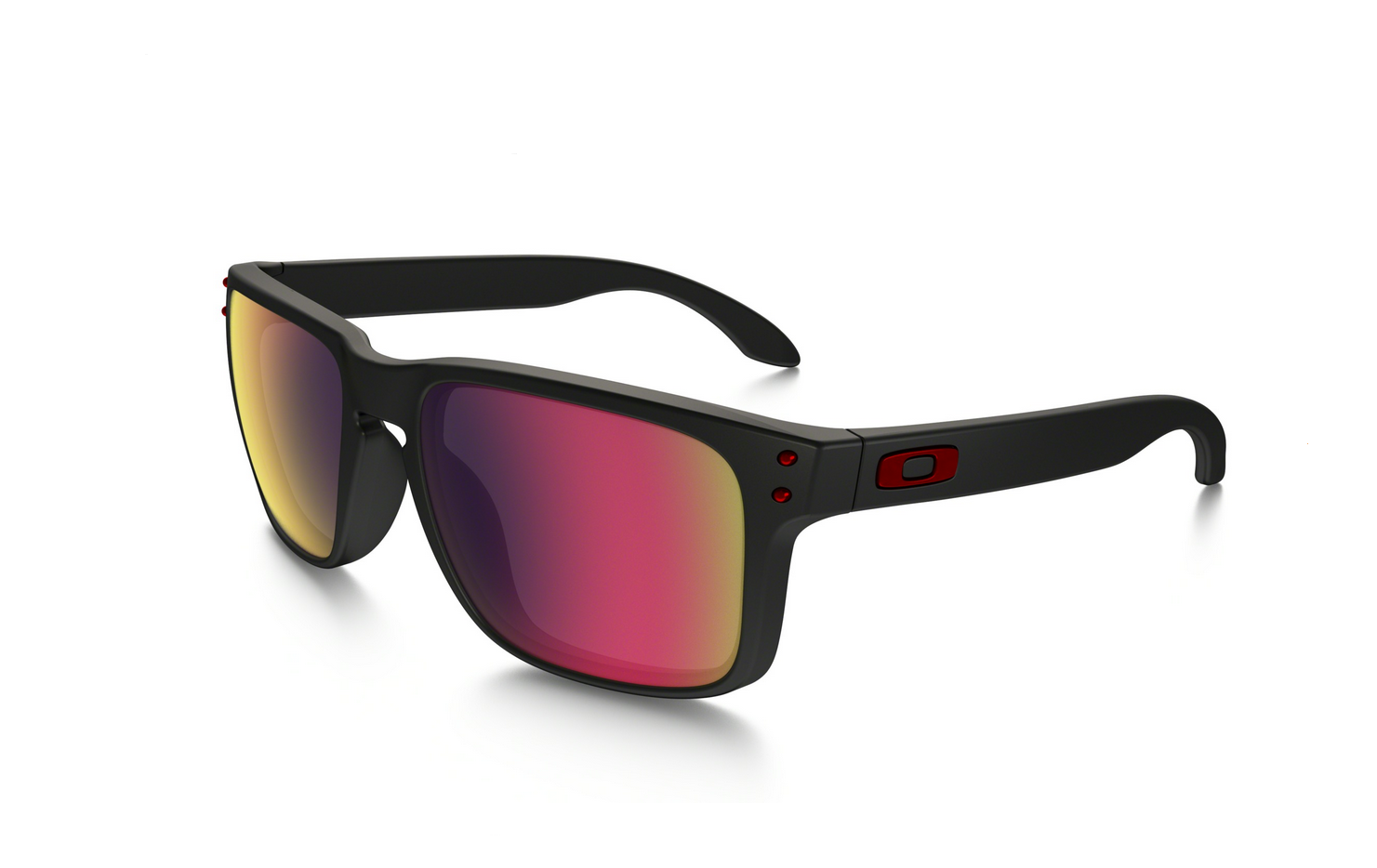 Oakley Holbrook OO9102 36 Matte Black Positive Red Iridium