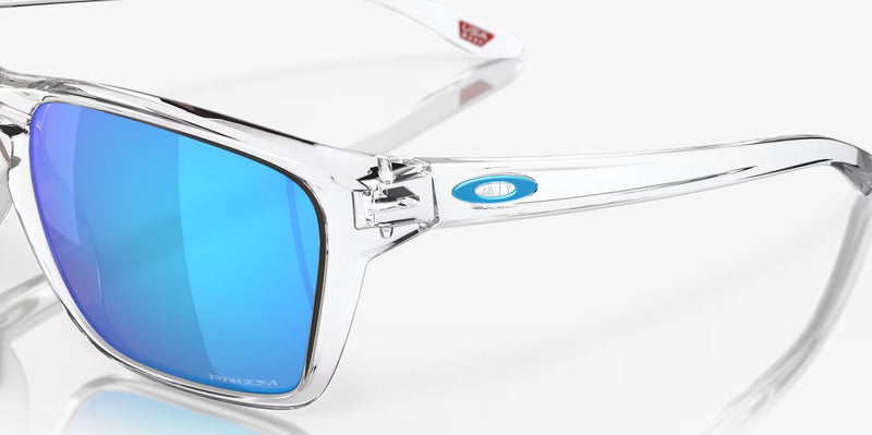 Oakley Sylas Sunglasses OO9448-0457-Polished Clear/Prizm Sapphire