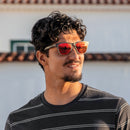 Oakley Frogskins Range Sunglasses OO9284-0155-Matte Grey Smoke/Grey Ink/Prizm Ruby