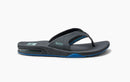 Reef Fanning Men's Flip Flops-Gunmetal/Ocean