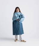 Dryrobe Advance Kids Long Sleeve-Blue/Light Grey
