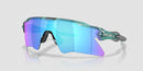 Oakley Radar® EV Heater OO9541-0937-Transparent Pacific/Prizm Sapphire Polarized