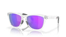 Oakley Frogskins Range Sunglasses OO9284-1255-Matte Clear/Prizm Violet