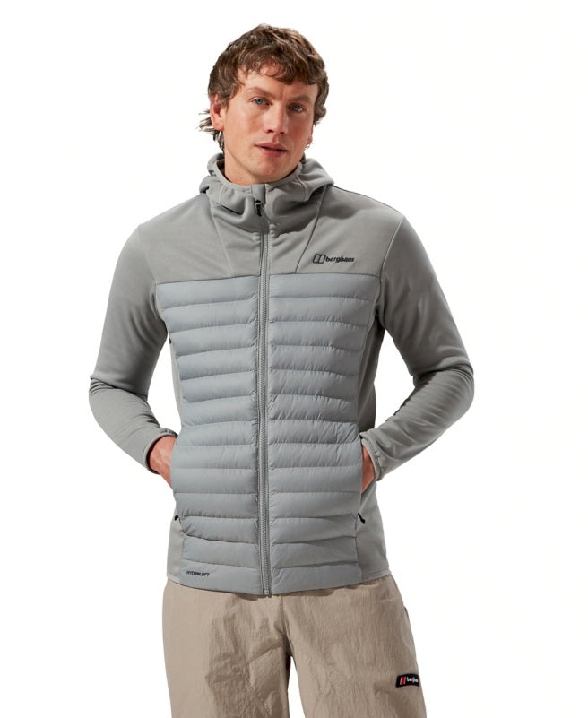 Berghaus Men's Vaskye Hooded Hybrid Jacket-Grey