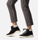 Sorel Women's Out N About IV Waterproof Mid Sneakers-Black, Sea Salt