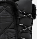 Sorel Women's Whitney II Plus Tall Lace Waterproof Snow Boots-Black, Sea Salt