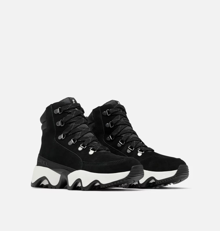 Sorel Women's Kinetic Impact Conquest Plus Waterproof Sneaker Boots-Black, Sea Salt