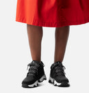 Sorel Women's Kinetic Impact Caribou Plus Waterproof Sneaker Boots-Black, Sea Salt