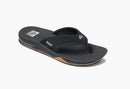 Reef Fanning Men's Flip Flops-Black/Silver