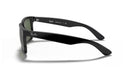 Ray-Ban Justin Classic 0RB4165/601/7155-Polished Black/Dark Green