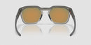 Oakley HSTN SQ 2.0 OO9555-0654-Matte Grey Smoke/Prizm Ruby Polarized