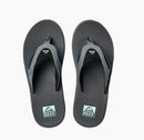 Reef Fanning Men's Flip Flops-Gunmetal/Ocean