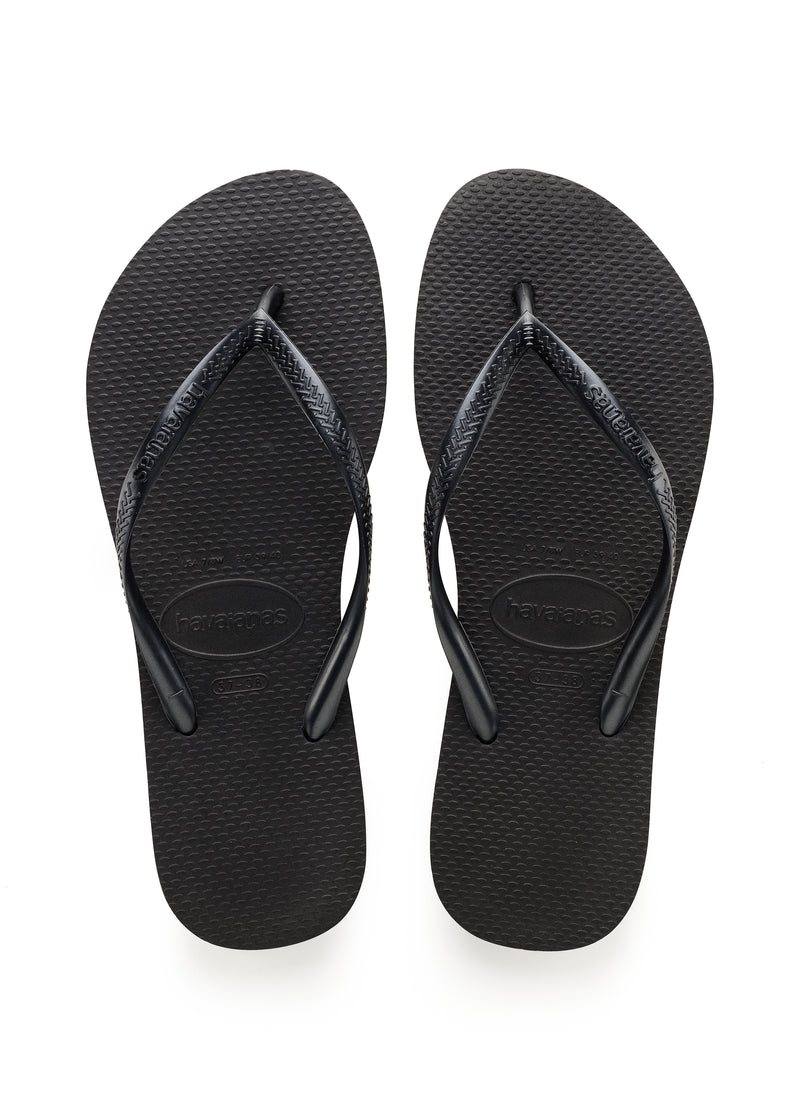 Havaianas Slim Flip Flops-Black