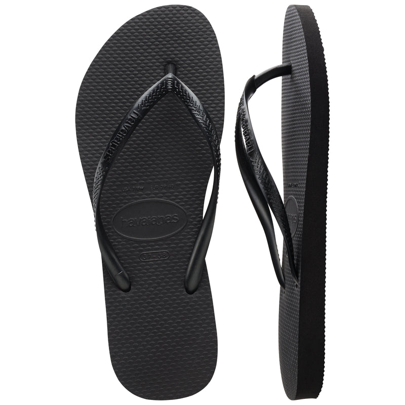 Havaianas Slim Flip Flops-Black