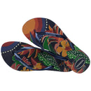 Havaianas Slim Tropical Flip Flops-Navy Blue/Navy Blue