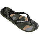 Havaianas Top Camu Flip Flops-Green Olive/Black