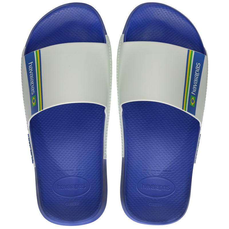Havaianas Slides Brasil Sandals-Marine Blue