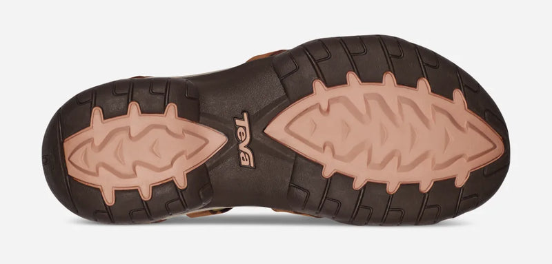 Teva W Tirra Leather Sandals-Honey Brown