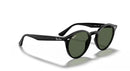 Ray-Ban RB2180 Sunglasses-0RB2180/601/7149-Polished Black/Dark Green