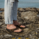 Reef Fanning Men's Flip Flops-Black and Tan