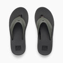 Reef Fanning Men's Flip Flops-Grey/Black
