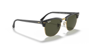 Ray-Ban Clubmaster Classic 0RB3016/W036551-Polished Black On Gold/G-15 Green