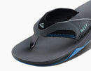Reef Fanning Men's Flip Flops-Gunmetal/Ocean