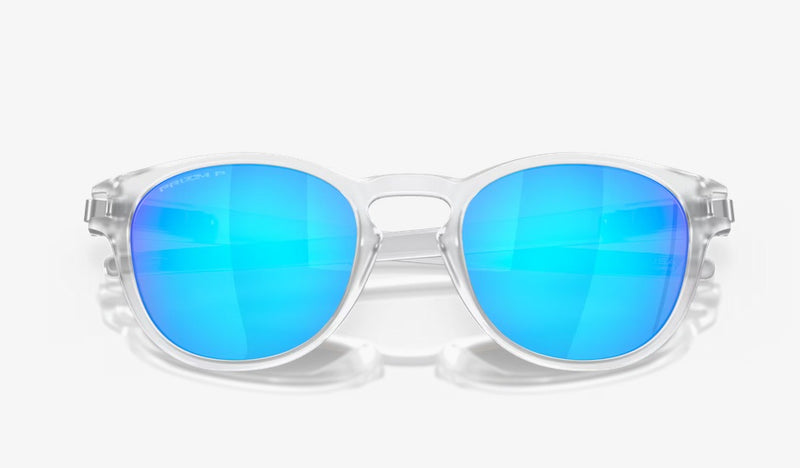 Oakley Latch OO9265-6553-Matte Clear/Prizm Sapphire Polarized