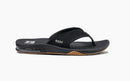 Reef Fanning Men's Flip Flops-Black/Silver