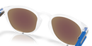 Oakley Latch Sunglasses OO9265-76-Matte Clear/Prizm Sapphire