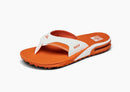 Reef Fanning Pregame Men's Flip Flops-White/Orange