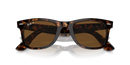 Ray-Ban Original Wayfarer Classic 0RB2140/902/5750-Polished Tortoise/Brown Polarized
