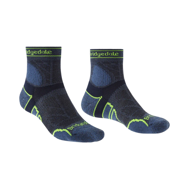 Bridgedale Men's Lightweight T2 Merino Sport 3/4 Crew Sock-Assorted Colours