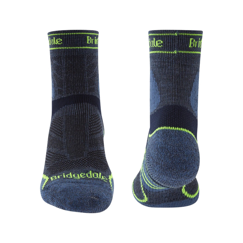 Bridgedale Men's Lightweight T2 Merino Sport 3/4 Crew Sock-Assorted Colours