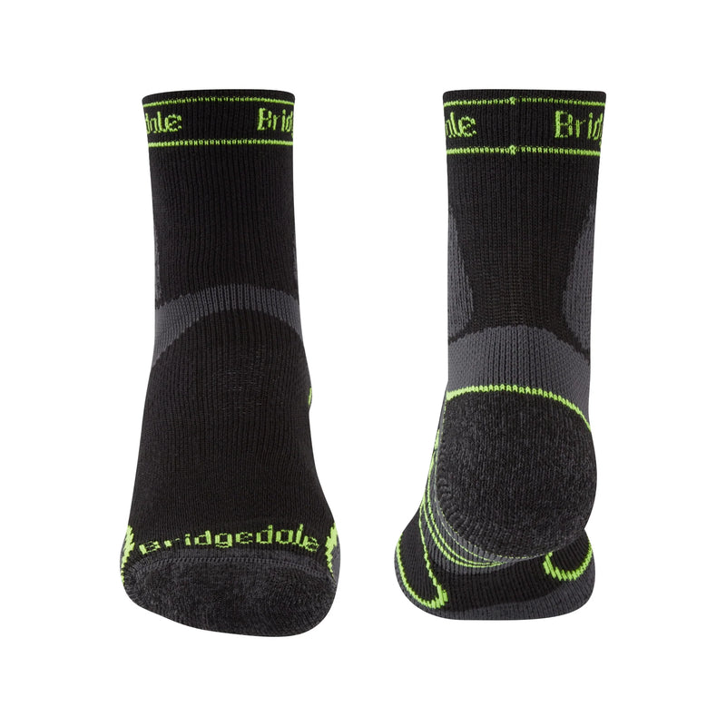 Bridgedale Men's Lightweight T2 Merino Sport 3/4 Crew Sock-Assorted Colours