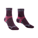 Bridgedale Women's Lightweight T2 Merino Sport 3/4 Crew Sock-Assorted Colours
