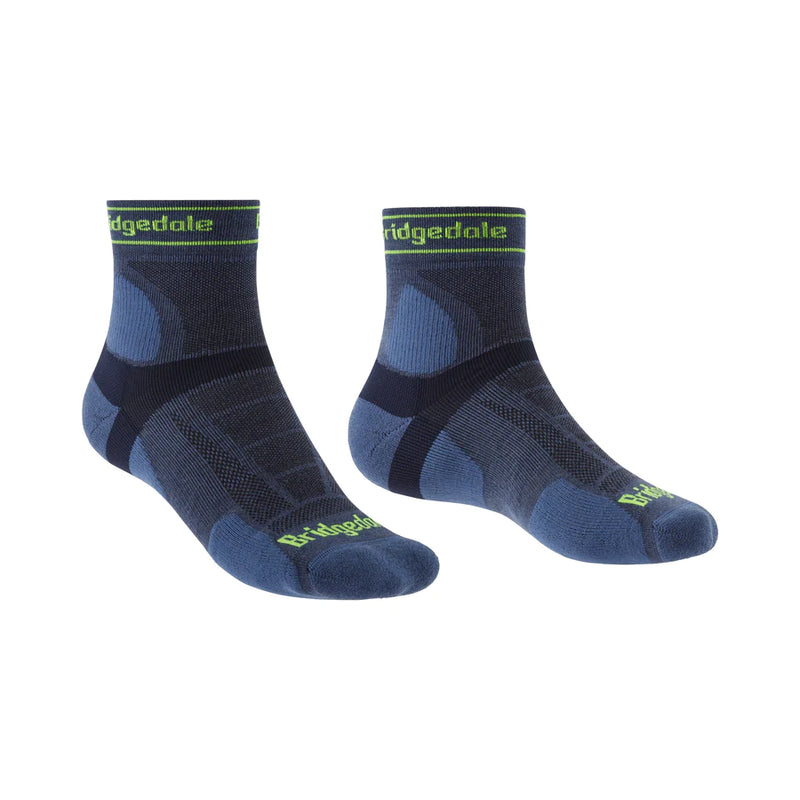 Bridgedale Men's Ultra Light T2 Merino Sport 3/4 Crew Sock-Assorted Colours