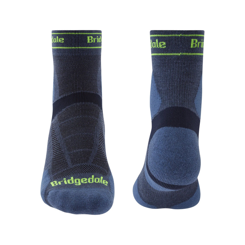 Bridgedale Men's Ultra Light T2 Merino Sport 3/4 Crew Sock-Assorted Colours
