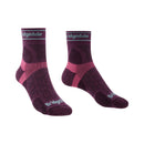 Bridgedale Women's Ultra Light T2 Merino Sport 3/4 Crew Sock-Assorted Colours