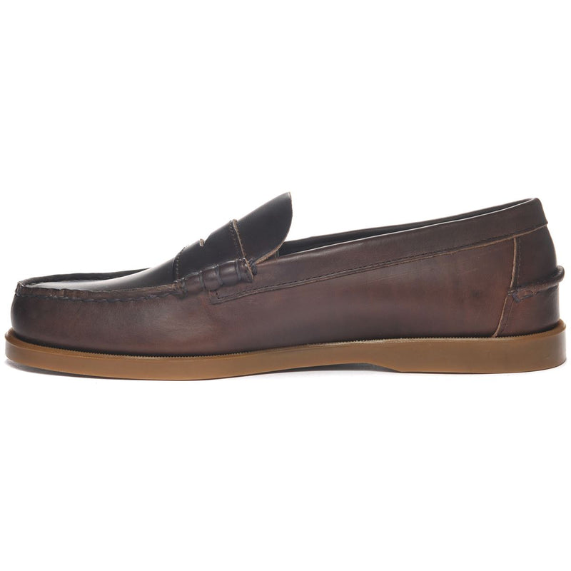 Sebago Dolphin Waxed Leather Loafer Shoes-Assorted Colours