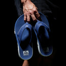 Reef Fanning Pregame Men's Flip Flops-Navy/White