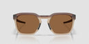 Oakley HSTN SQ 2.0 OO9555-0254-Matte Rootbeer/Prizm Bronze