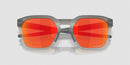 Oakley HSTN SQ 2.0 OO9555-0654-Matte Grey Smoke/Prizm Ruby Polarized